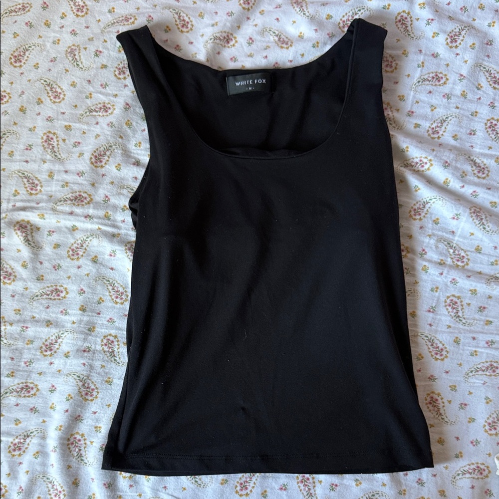 White Fox Black Tank